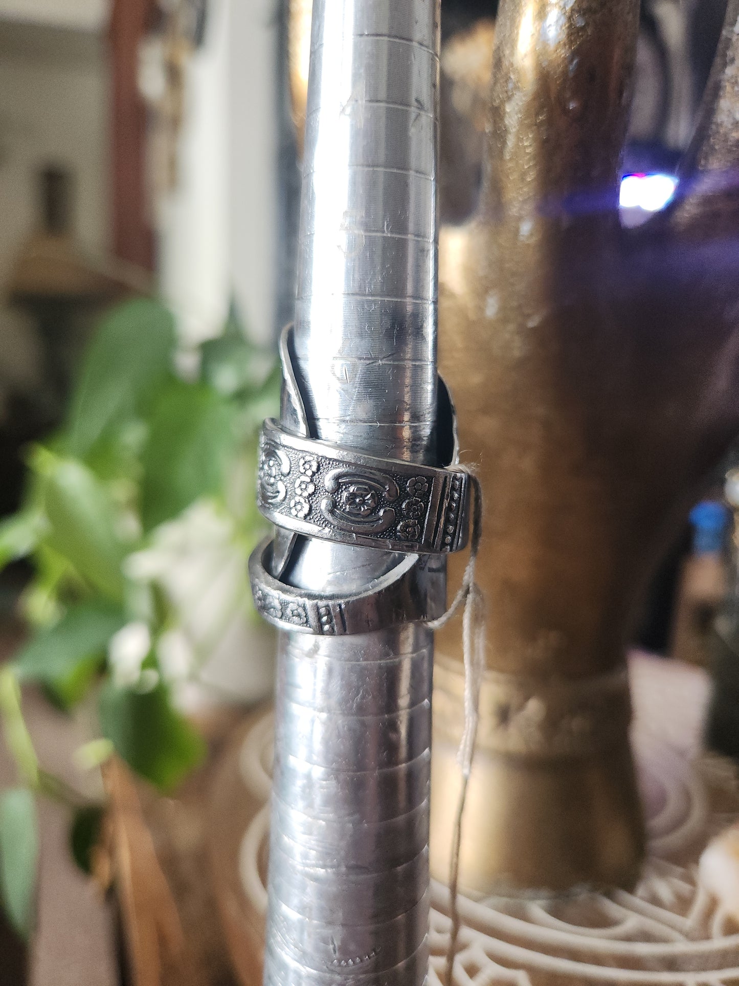 Stainless Steel Thumb Shield • Upcycled Spoon Ring • Hypoallergenic Ring • Unisex Gift Handcrafted Spoon Ring • size 8