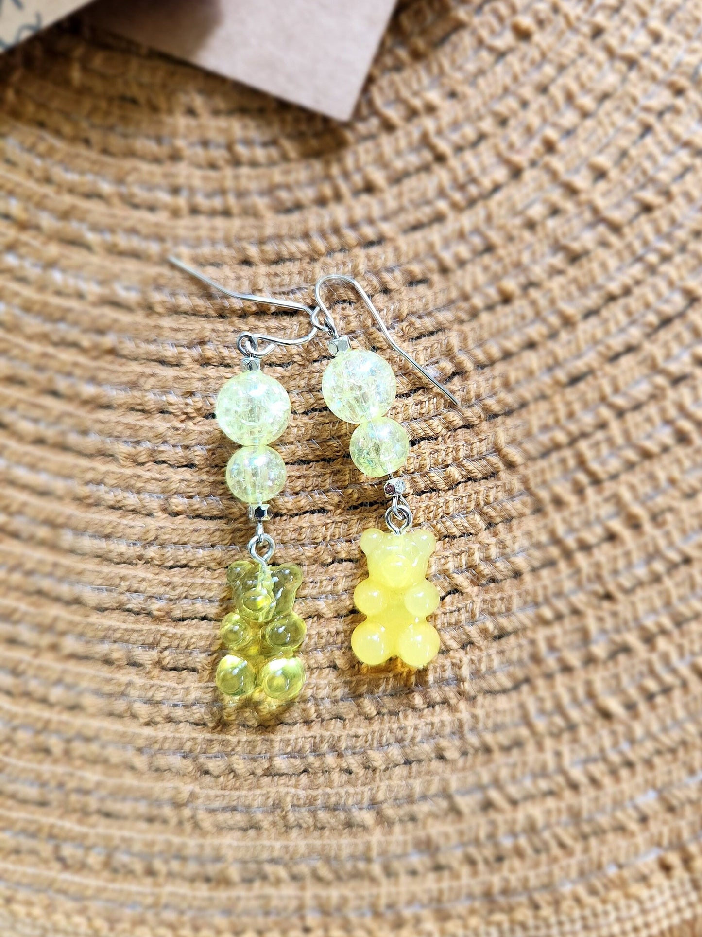 Gummy Bear Dangle Earring Set - Assorted Colors