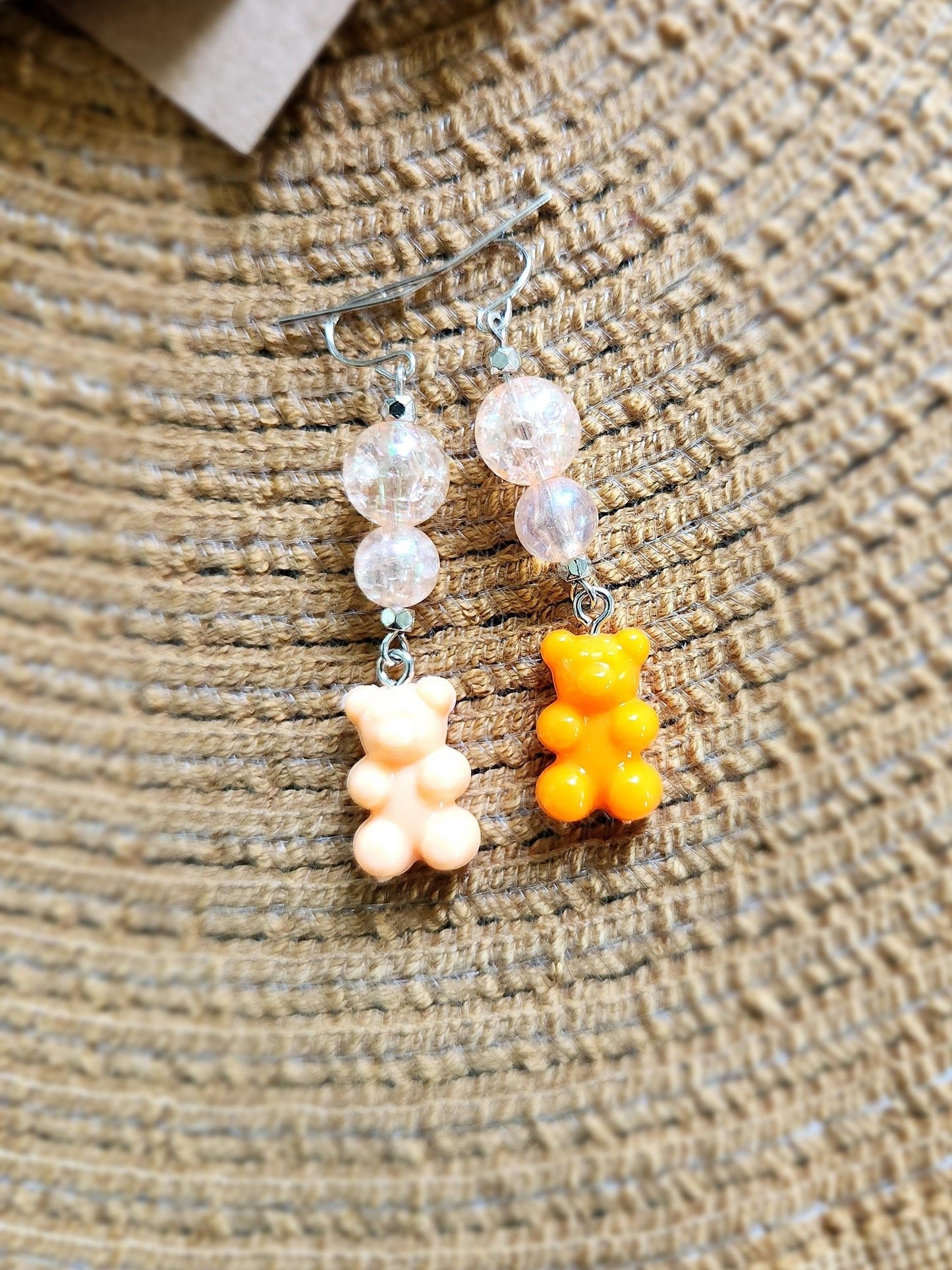 Gummy Bear Dangle Earring Set - Assorted Colors