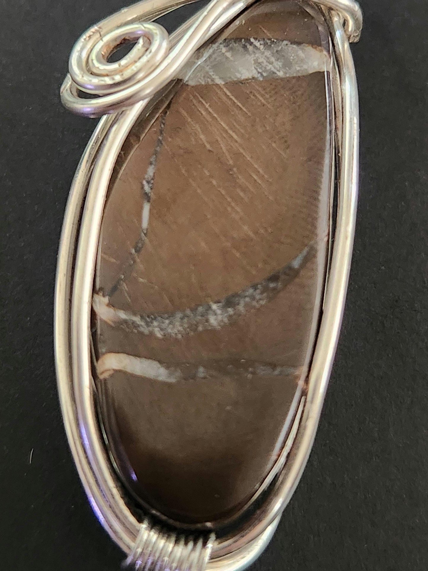 Hand-Cut and Polished Septarian Nodule Pendant – Grounding & Ancient Wisdom Stone | Silver Plated | Michigan Found