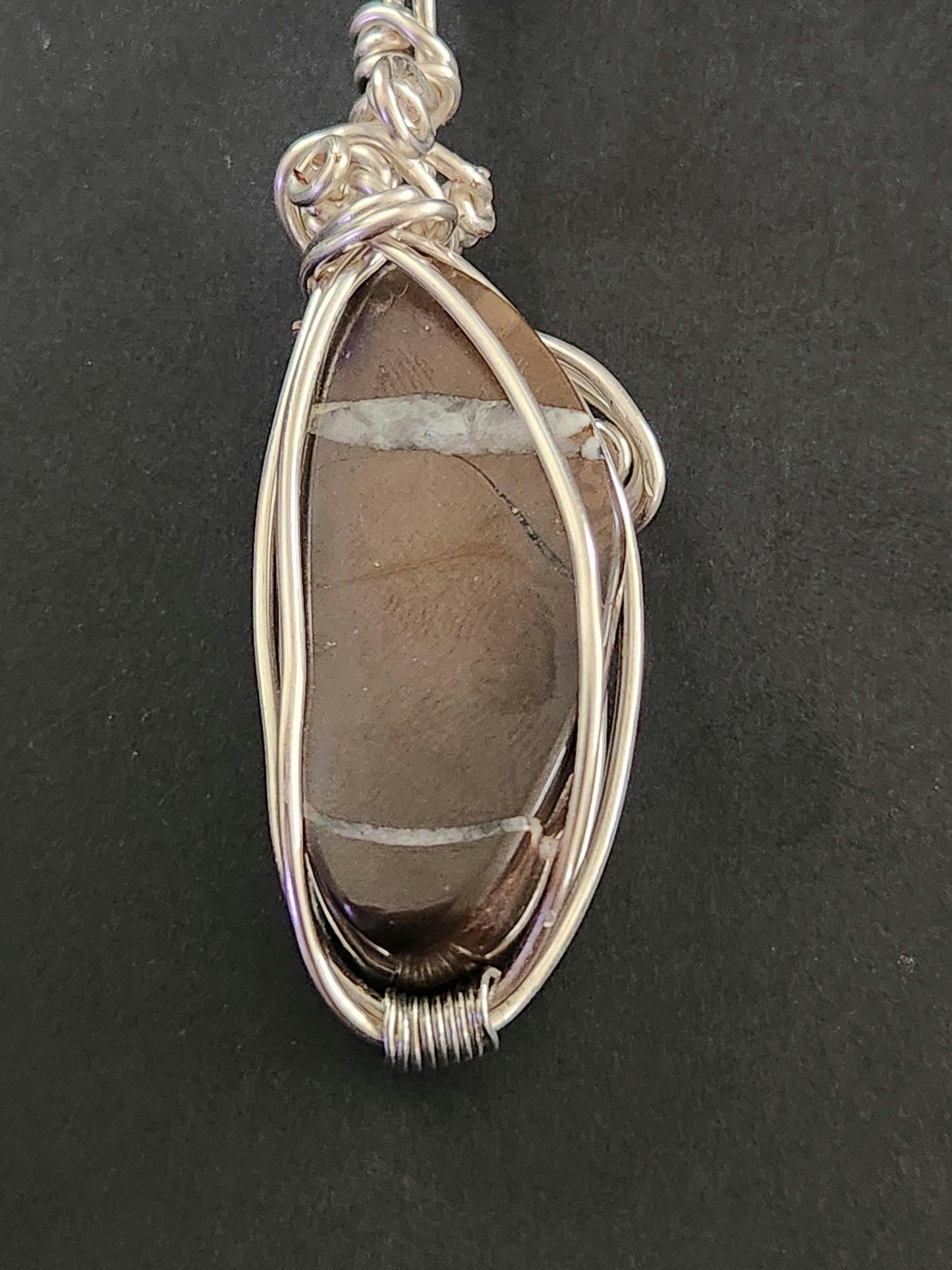 Hand-Cut and Polished Septarian Nodule Pendant – Grounding & Ancient Wisdom Stone | Silver Plated | Michigan Found