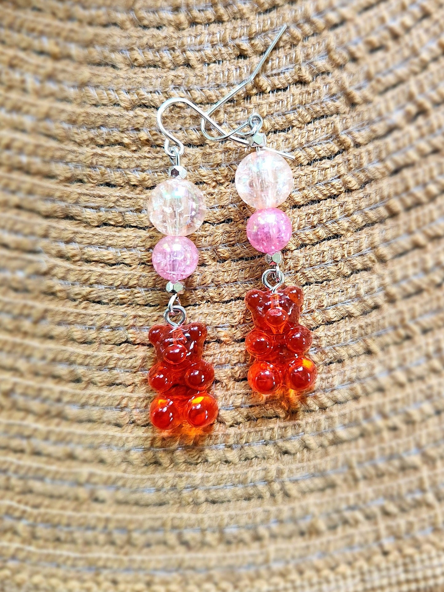 Gummy Bear Dangle Earring Set - Assorted Colors