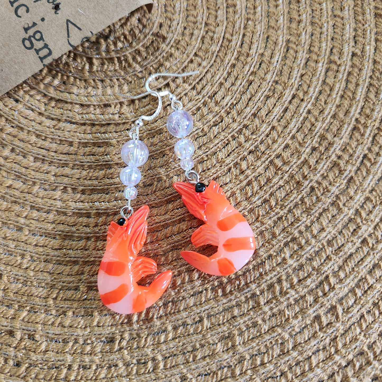 Dangle earring set "Shrimps is Bugs"