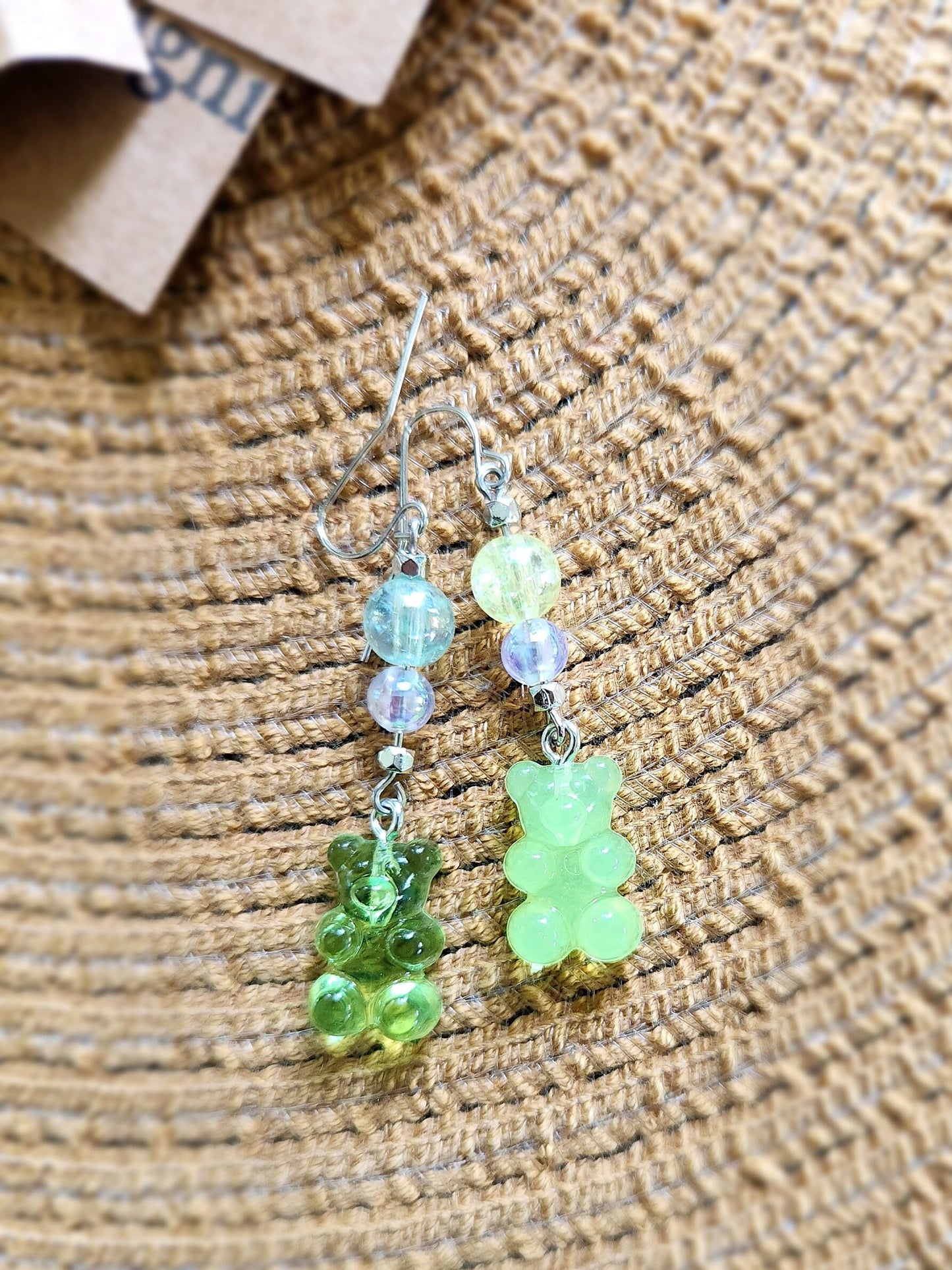 Gummy Bear Dangle Earring Set - Assorted Colors