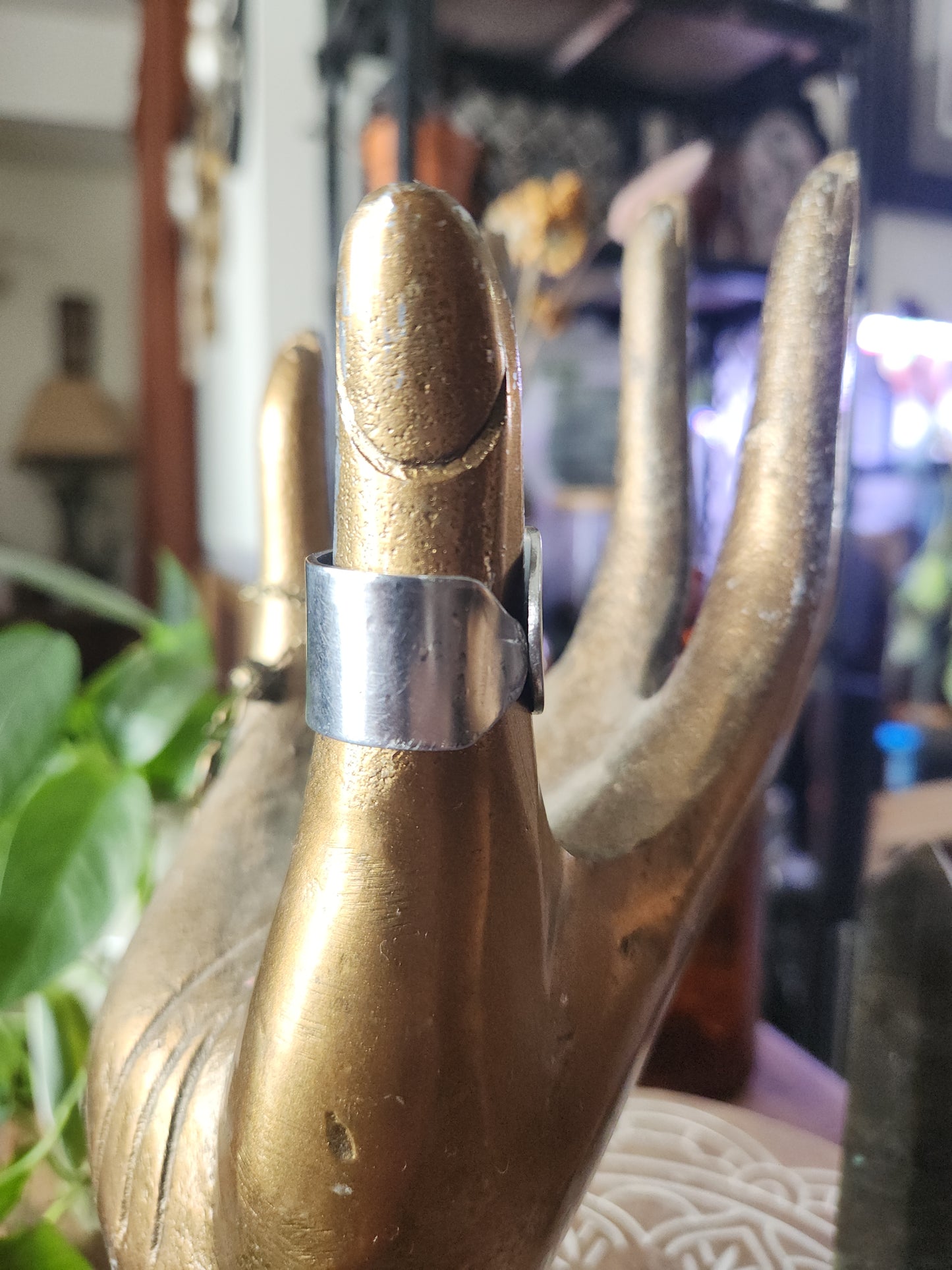 Stainless Steel Spoon Ring Band • Upcycled Spoon Ring • Hypoallergenic Ring • Unisex Gift Handcrafted Spoon Ring • size 12