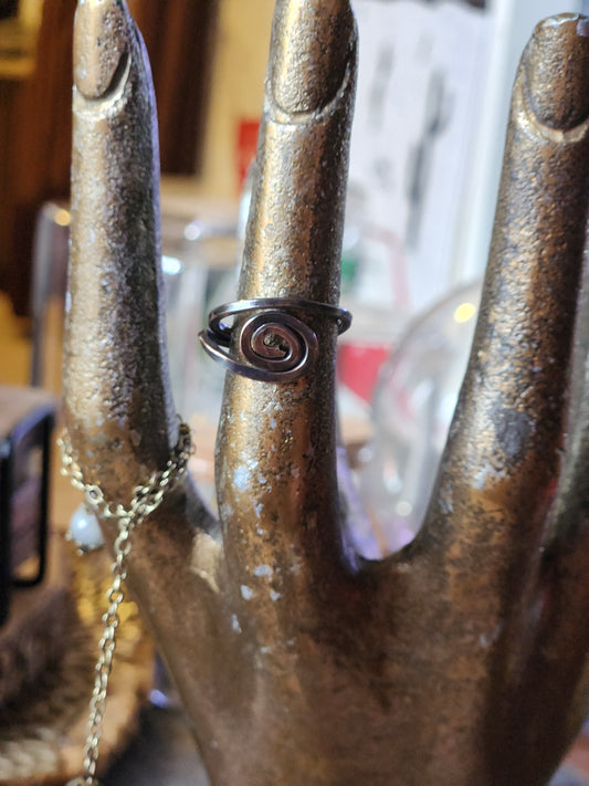 Copper Spiral Ring/ Toe Ring