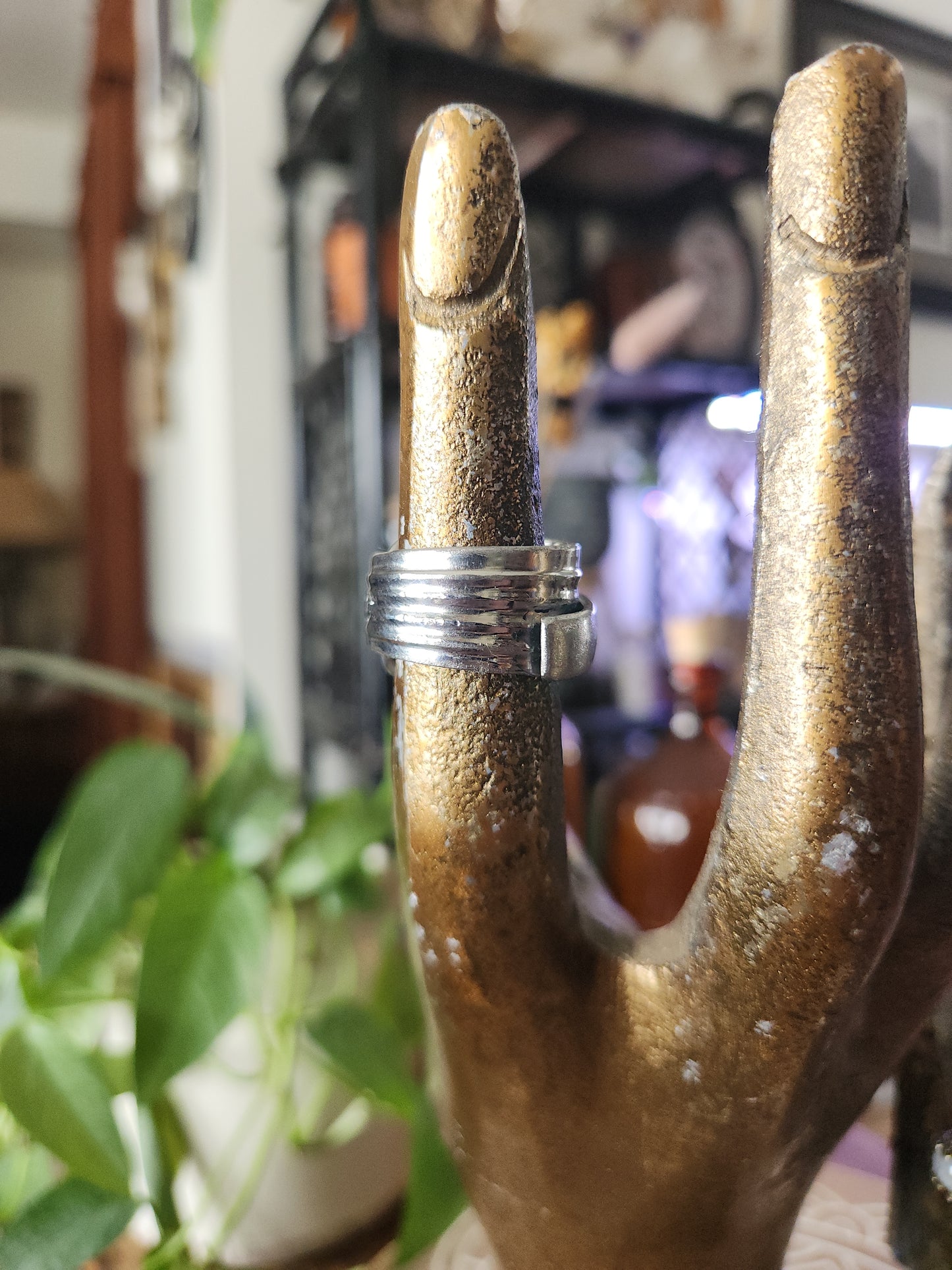 Stainless Steel Spoon Ring Band • Upcycled Spoon Ring • Hypoallergenic Ring • Unisex Gift Handcrafted Spoon Ring • size 7