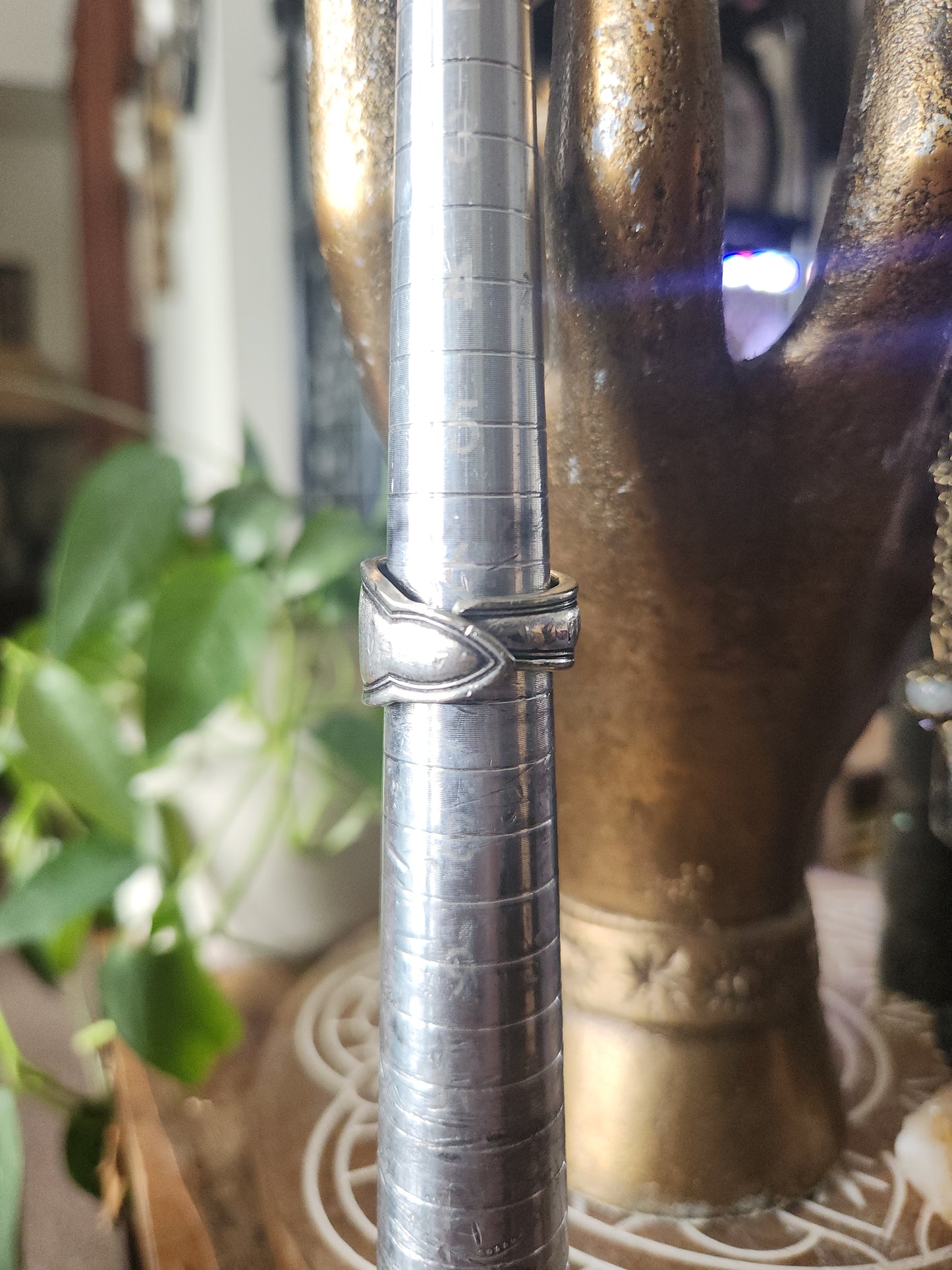 Silver Plated Spoon Ring Band • Upcycled Spoon Ring • Vintage Silver Spoon Ring •Unisex Gifts • size 6.5