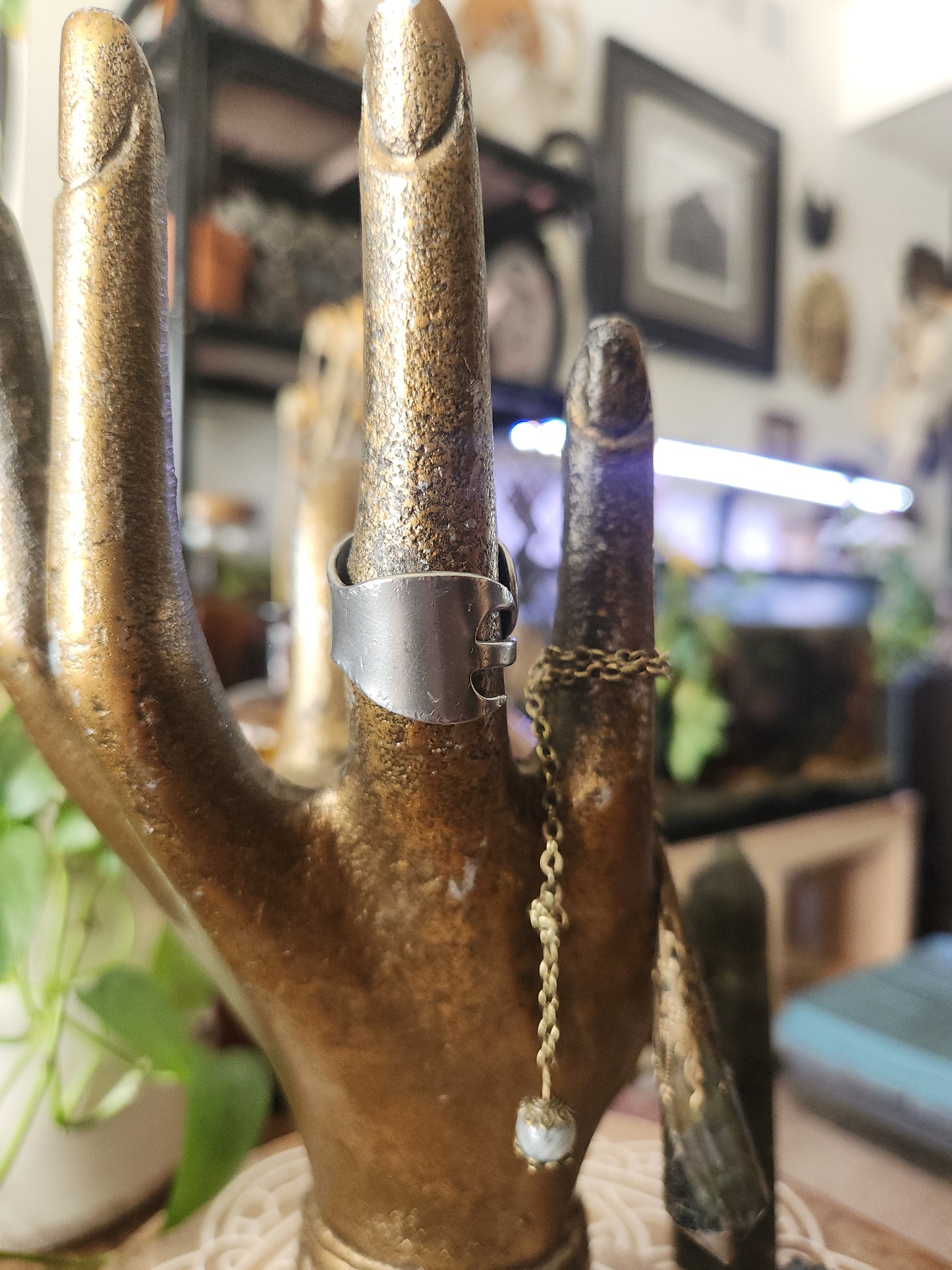 Stainless Steel Spoon Ring Band • Upcycled Spoon Ring • Hypoallergenic Ring • Unisex Gift Handcrafted Spoon Ring • size 9