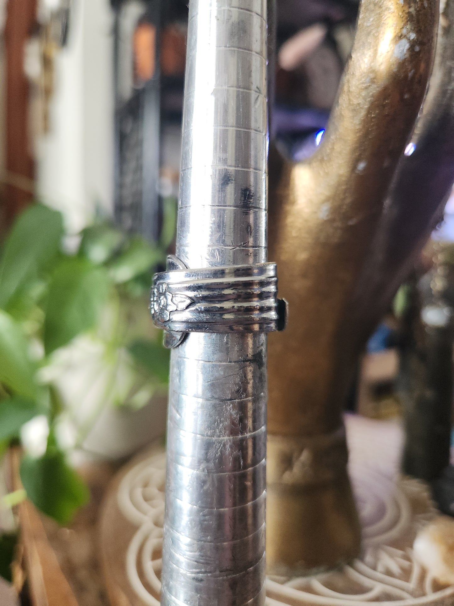 Stainless Steel Spoon Ring Band • Upcycled Spoon Ring • Hypoallergenic Ring • Unisex Gift Handcrafted Spoon Ring • size 7