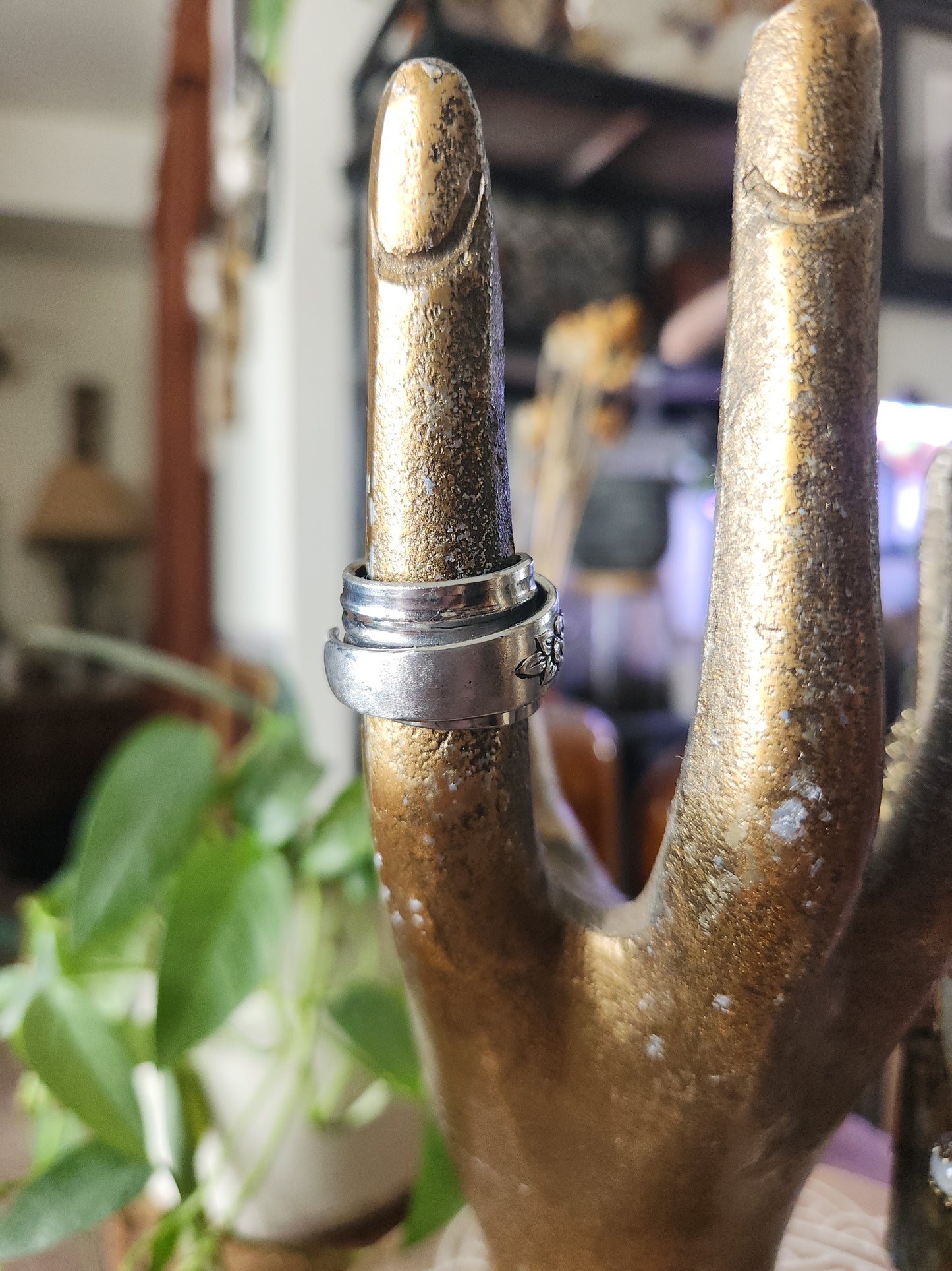Stainless Steel Spoon Ring Band • Upcycled Spoon Ring • Hypoallergenic Ring • Unisex Gift Handcrafted Spoon Ring • size 7