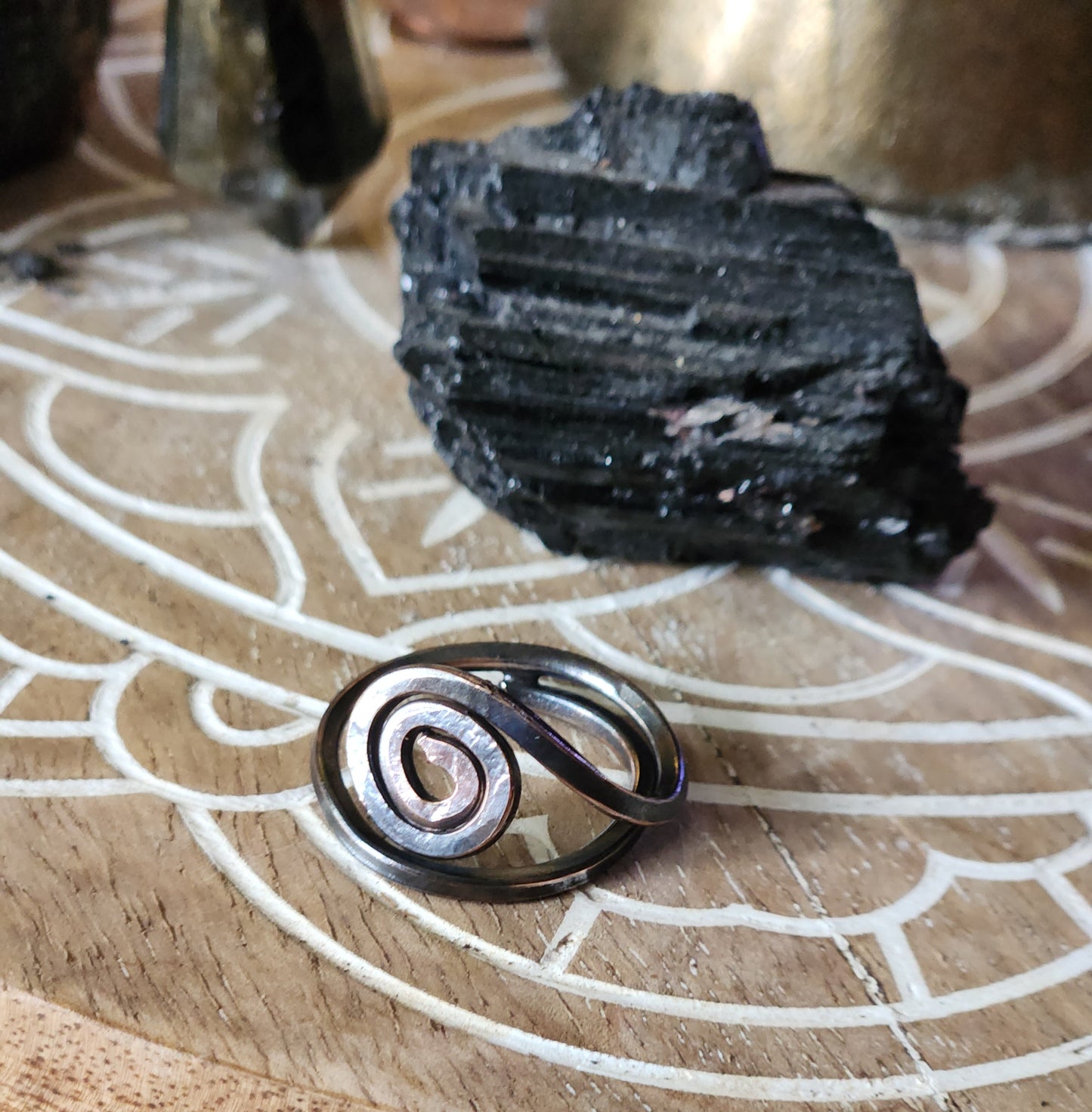 Copper Spiral Ring/ Toe Ring