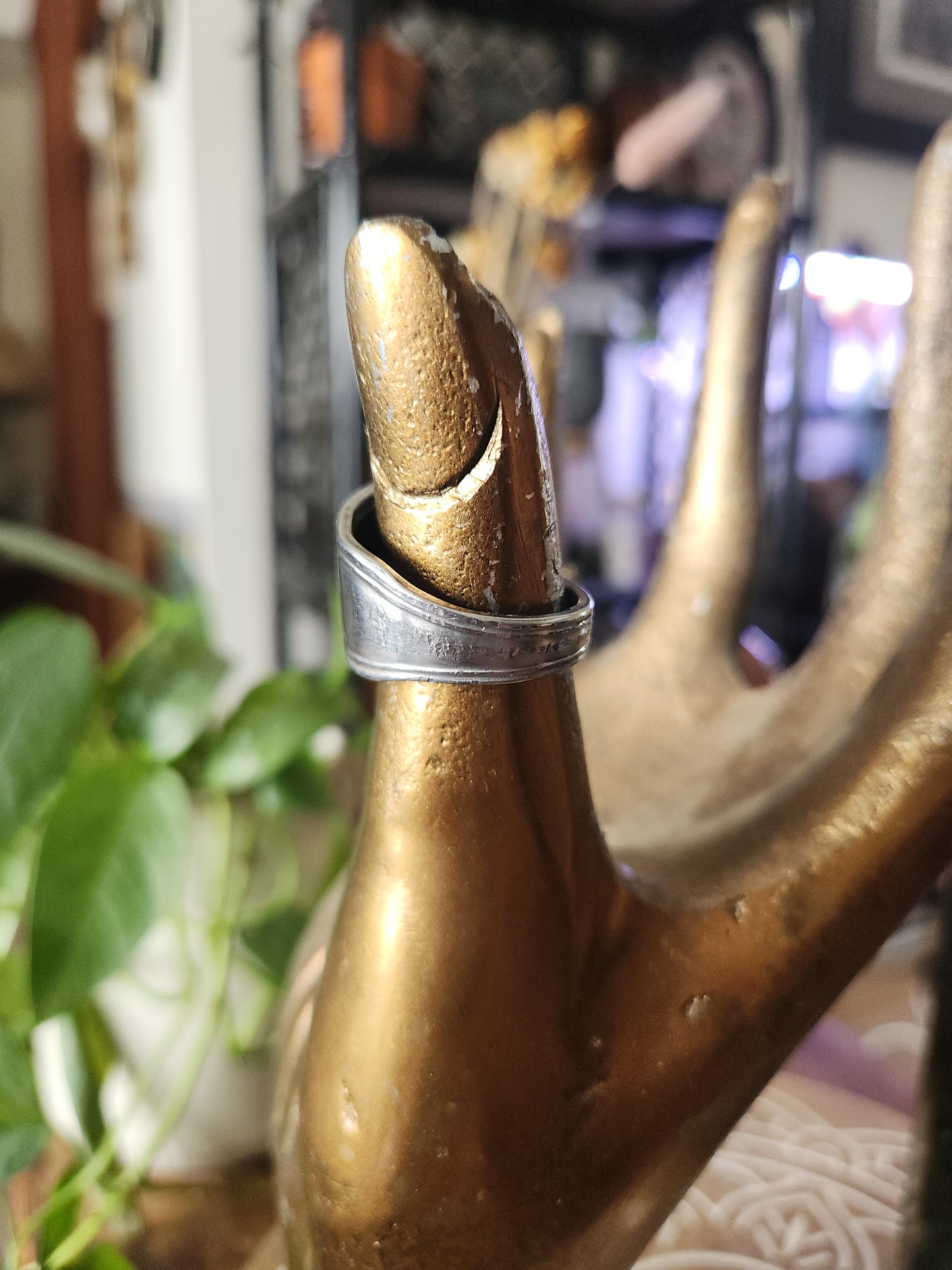 Stainless Steel Spoon Ring Band • Upcycled Spoon Ring • Hypoallergenic Ring • Unisex Gift Handcrafted Spoon Ring • size 8